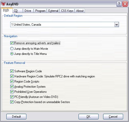 AnyDVD Screenshot